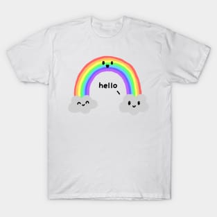 hello happy rainbow T-Shirt